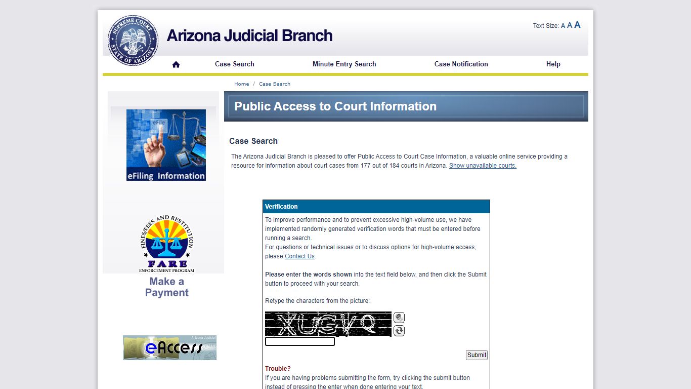 Public Access Case Lookup - apps.supremecourt.az.gov